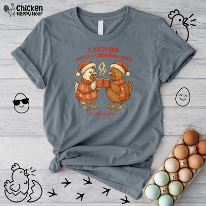 I Run on Coffee & Christmas Cheer Unisex Tee