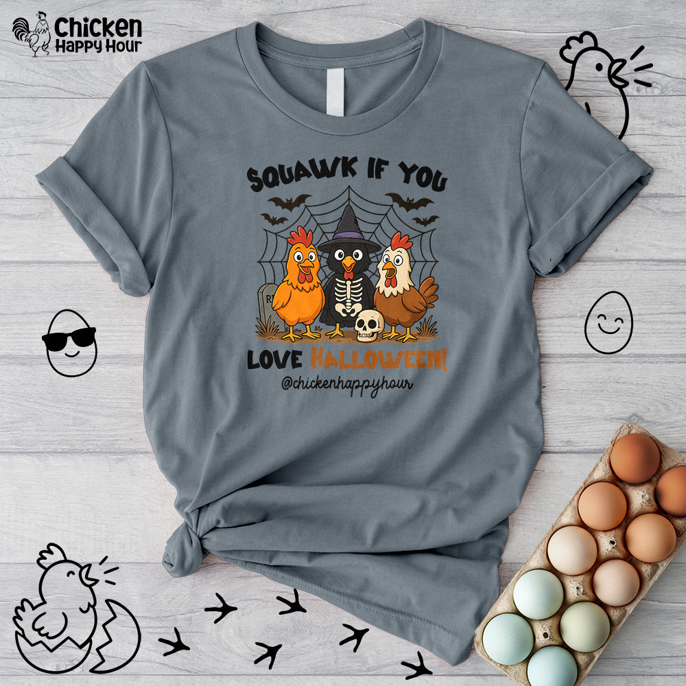 Squawk If You Love Halloween Unisex Tee