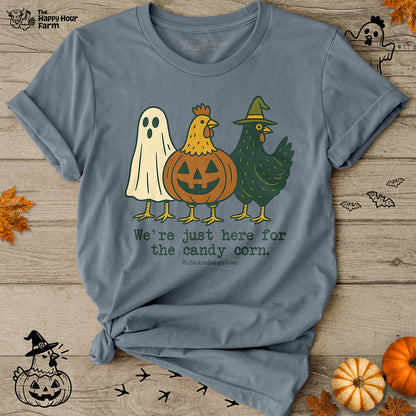 We're Just Here For the Candy Corn Unisex Tee
