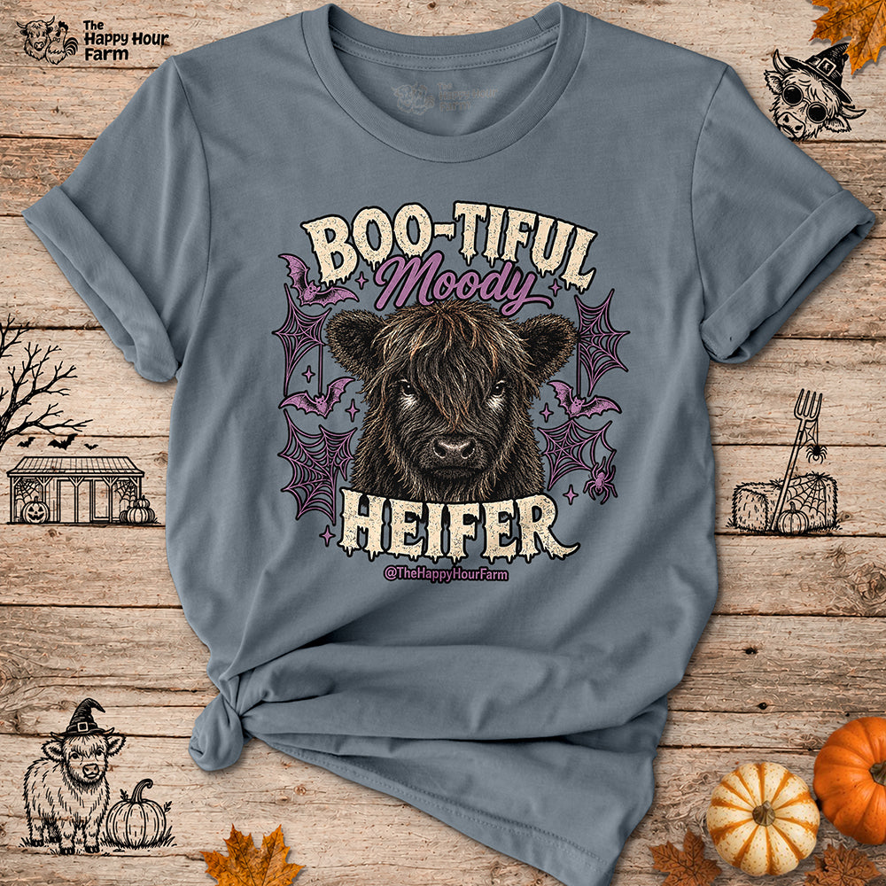 Bootiful Moody Heifer Unisex Tee