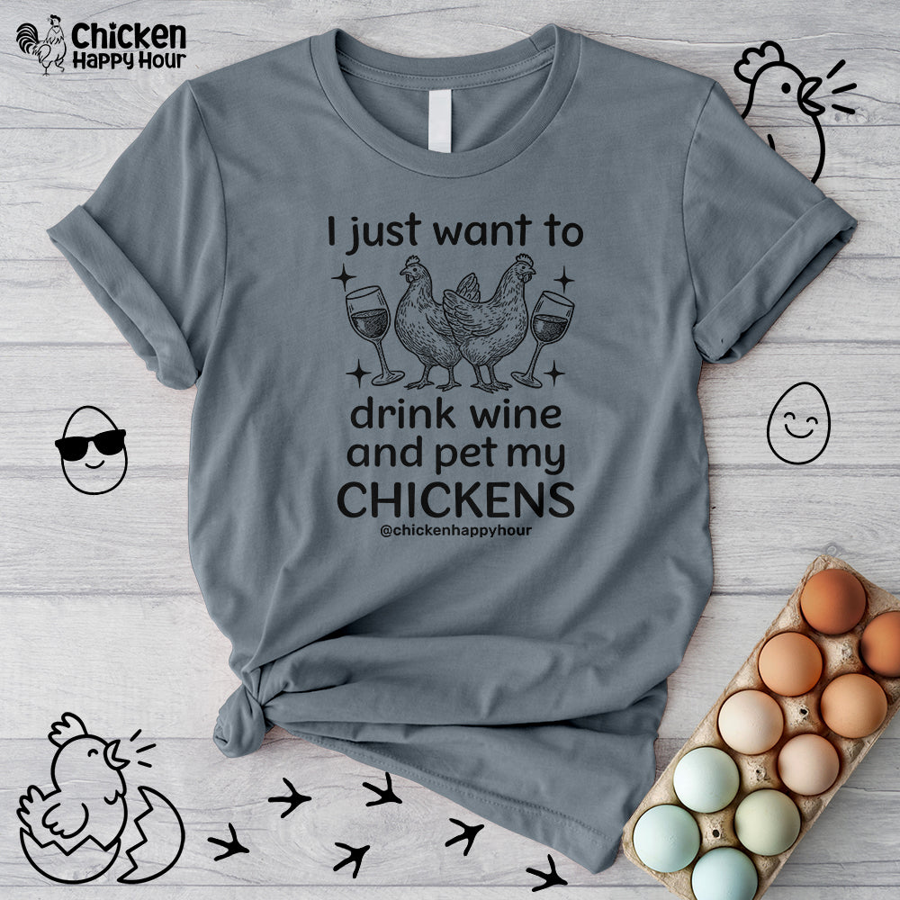 Wine and Chickens Unisex Tee