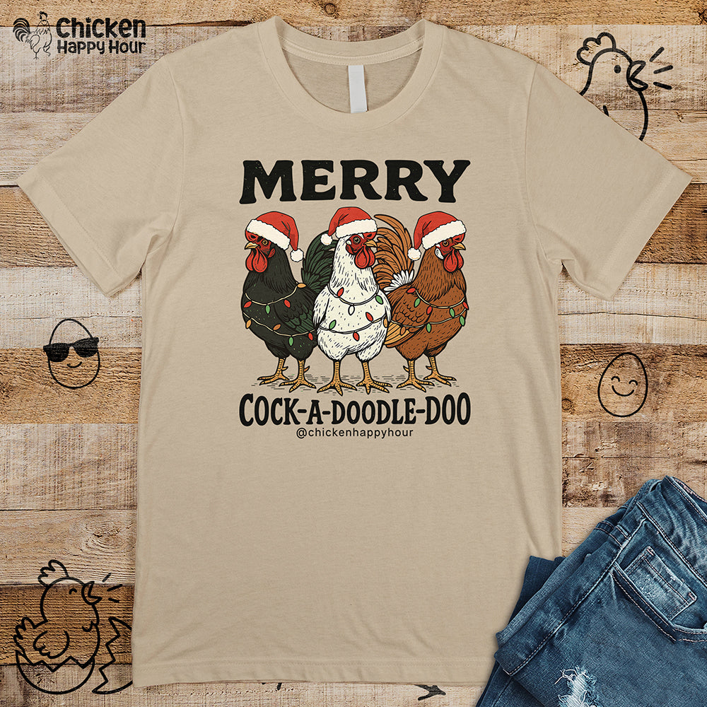 Merry Cock  a Doodle Doo Unisex Tee