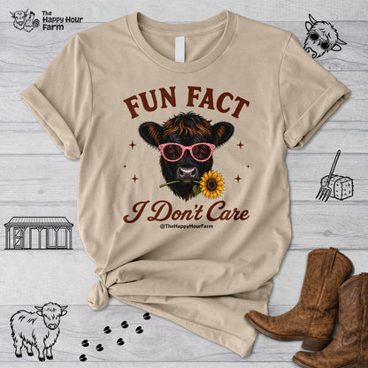 Fun Fact I Don't Care Unisex Tee
