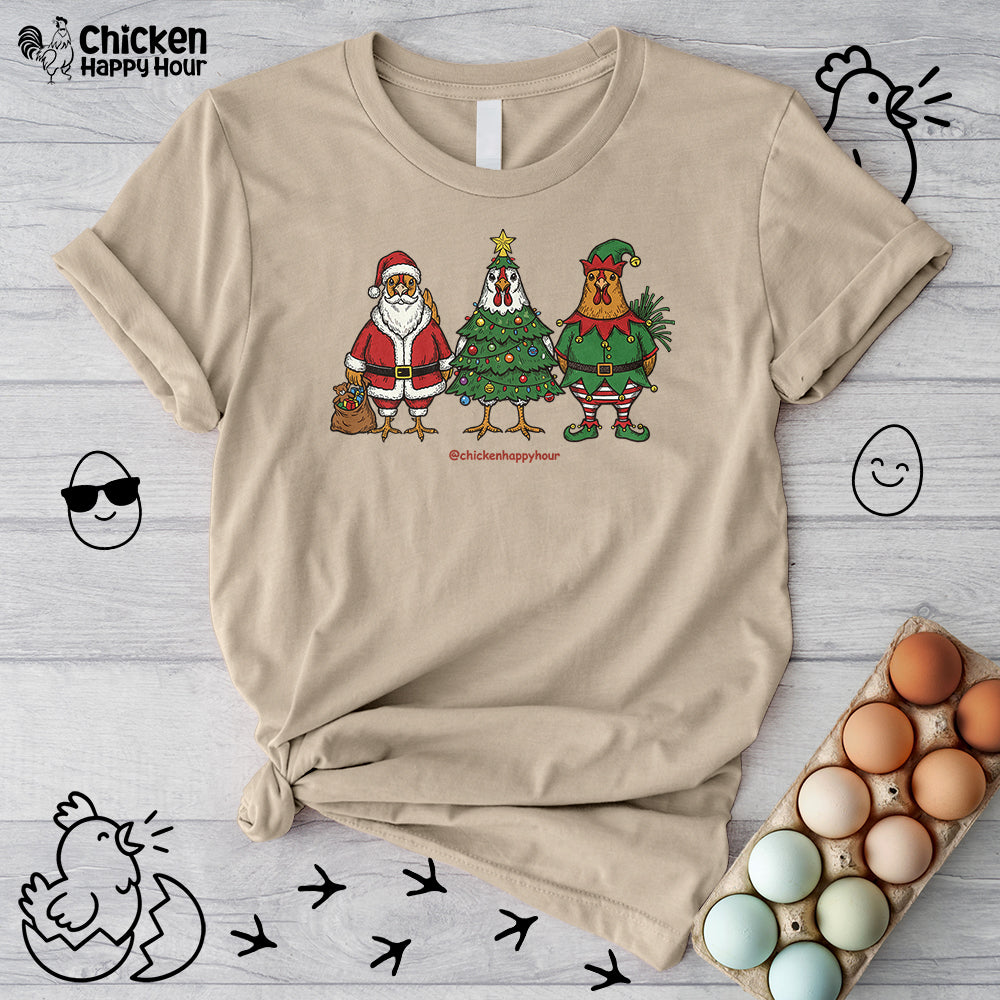 Christmas Chicken Unisex Tee