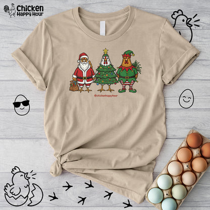 Christmas Chicken Unisex Tee