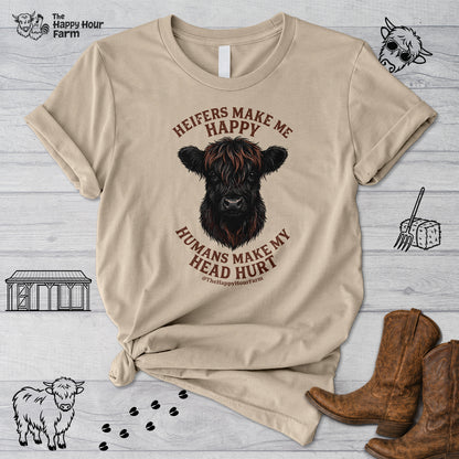 Heifer Маkе Me Happy Unisex Tee