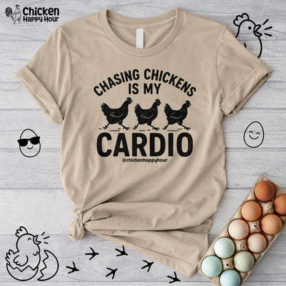 Chasing Chickens is My Cardio Unisex Tee