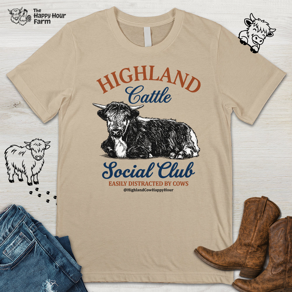 Highland Cattle Social Club Unisex Tee
