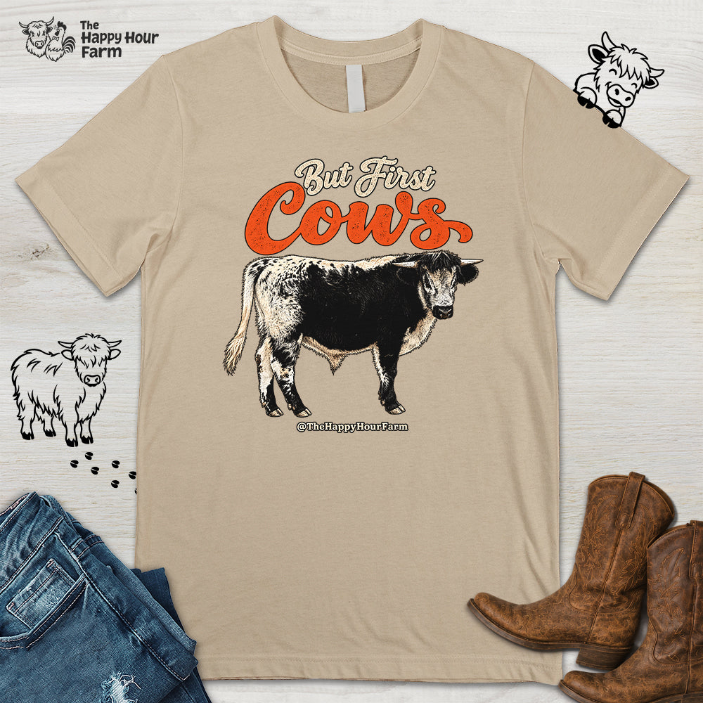 But First Cows Unisex Tee