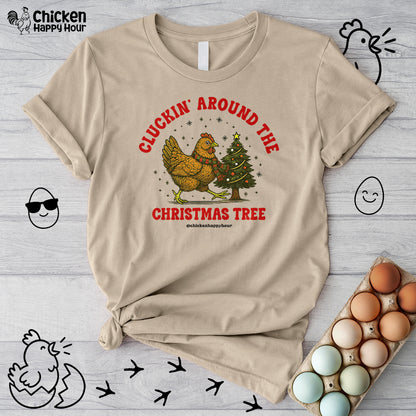 Cluckin' Around The Christmas Tree Unisex Tee