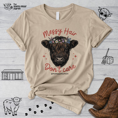 Messy Hair Don't Care Unisex Tee