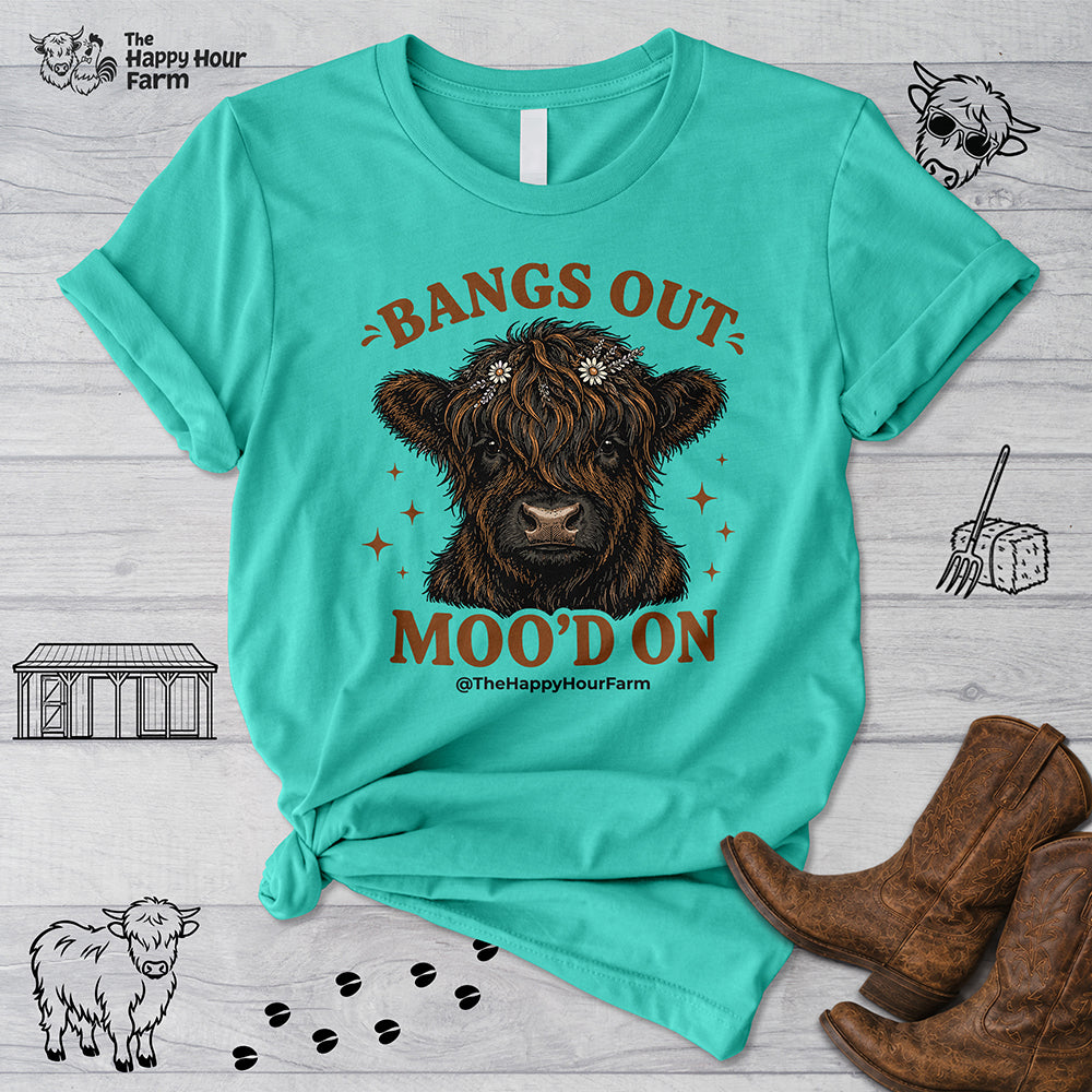 Bangs Out Moo'd On Unisex Tee