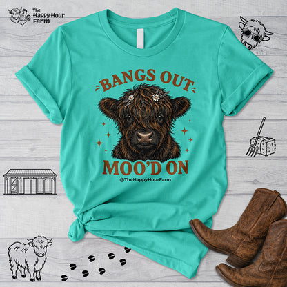 Bangs Out Moo'd On Unisex Tee