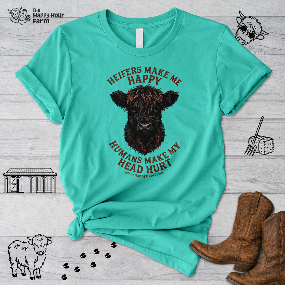 Heifer Маkе Me Happy Unisex Tee