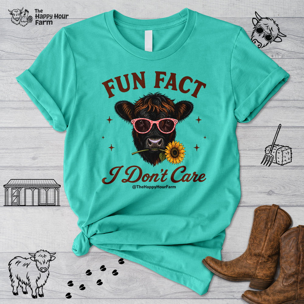 Fun Fact I Don't Care Unisex Tee