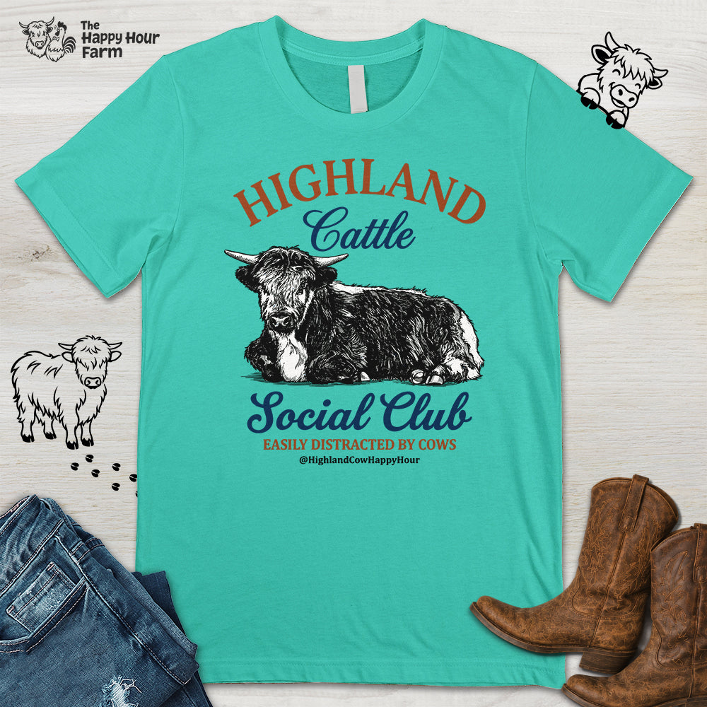 Highland Cattle Social Club Unisex Tee