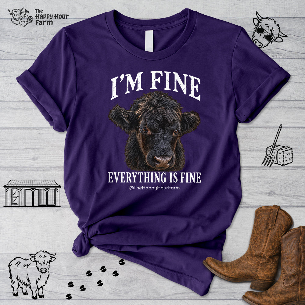I'm Fine Everything Is Fine Unisex Tee