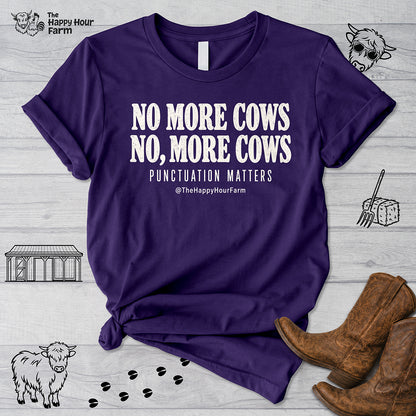 Punctuation Matters Cow Unisex Tee