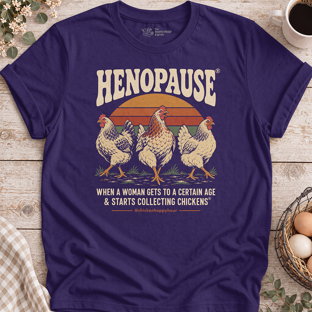Henopause® – Retro Flock Era Unisex Tee