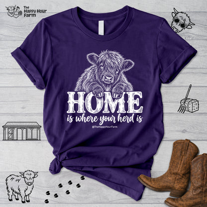 Home Is Where Your Herd Is Unisex Tee