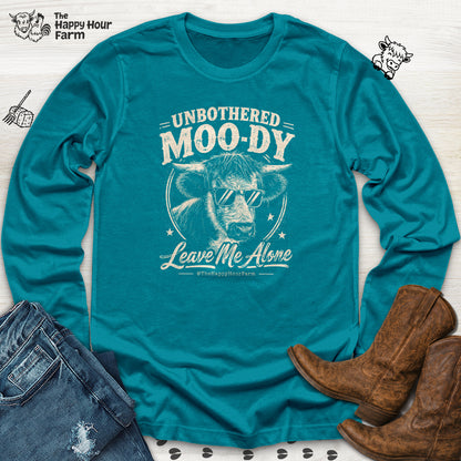 Unbothered Moo-Dy Leave Me Alone Long Sleeve