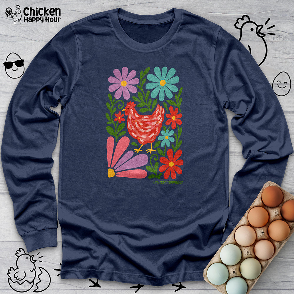 Chicken Blooms Long Sleeve