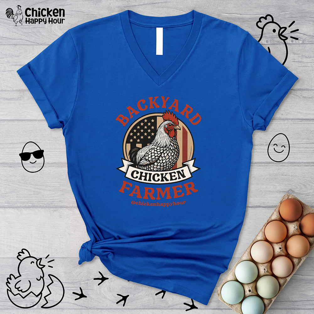 Backyard Chicken Farmer V-Neck Tee