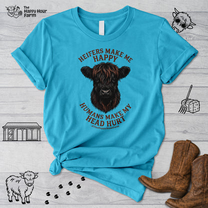 Heifer Маkе Me Happy Unisex Tee