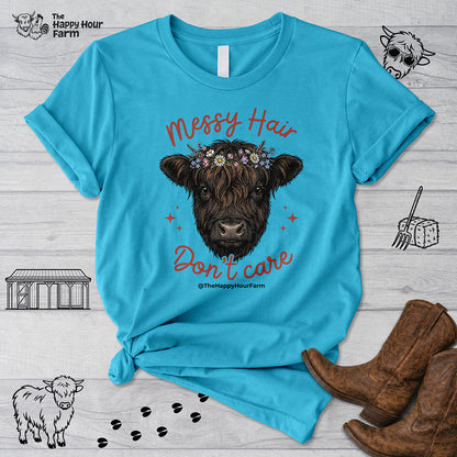 Messy Hair Don't Care Unisex Tee