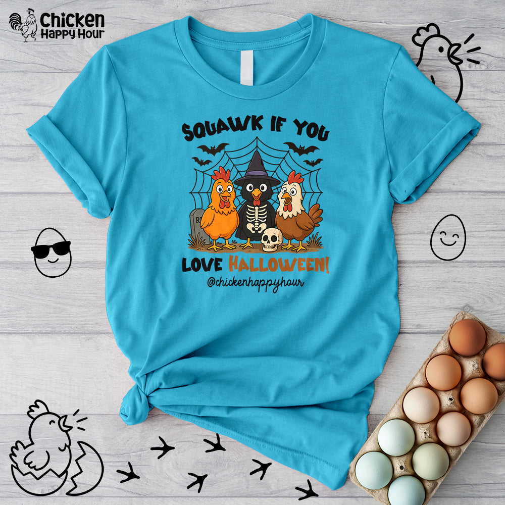 Squawk If You Love Halloween Unisex Tee