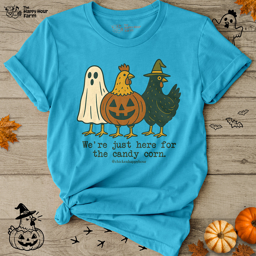 We're Just Here For the Candy Corn Unisex Tee