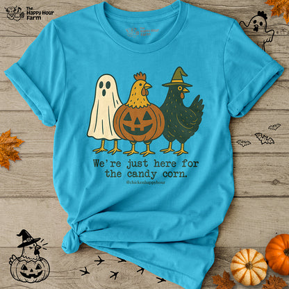 We're Just Here For the Candy Corn Unisex Tee