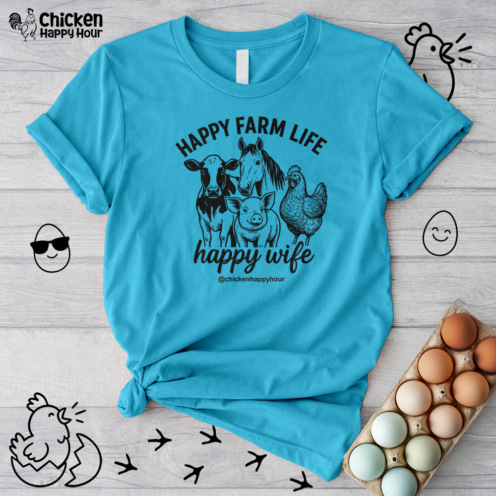 Happy Farm Life Happy Wife 01 Unisex Tee