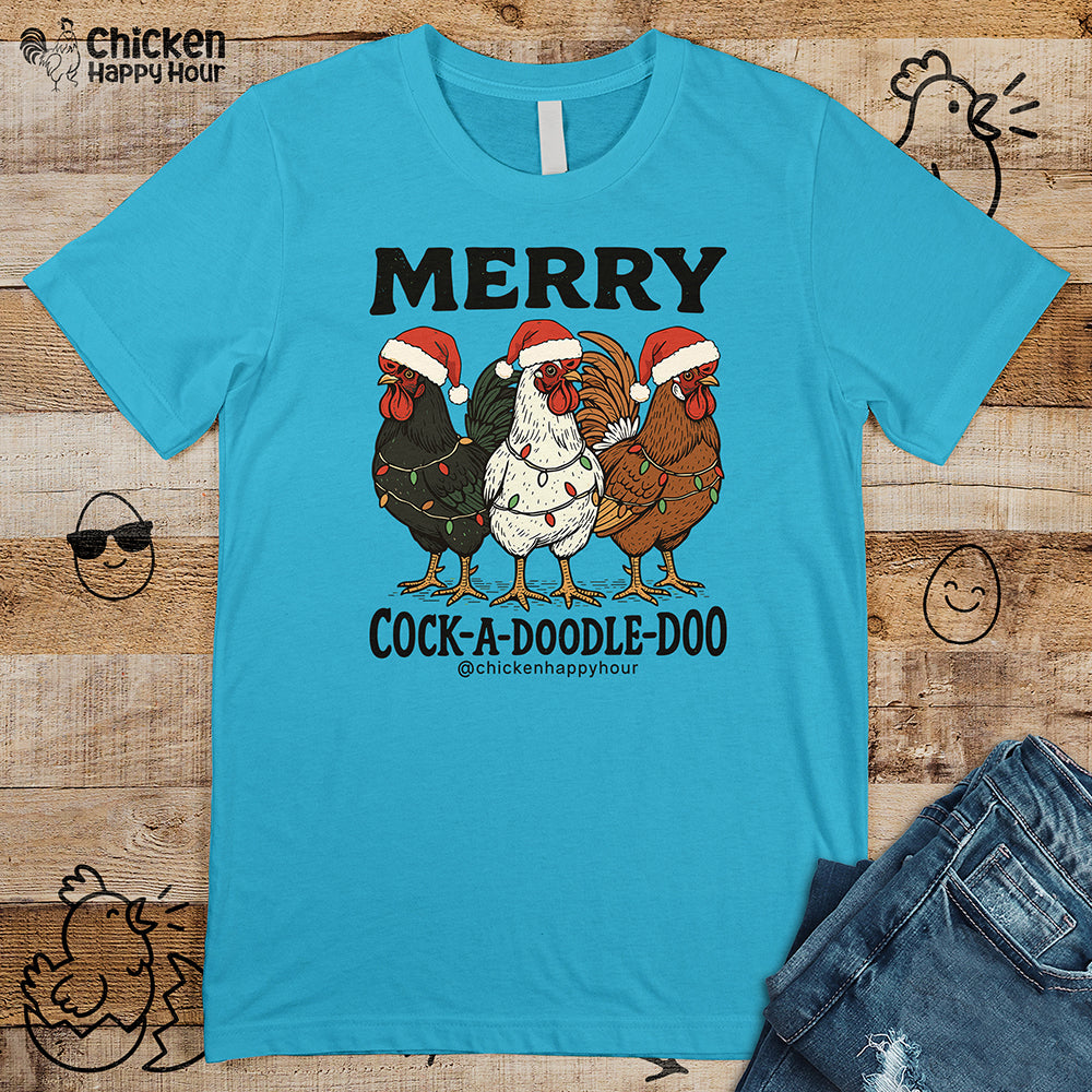 Merry Cock  a Doodle Doo Unisex Tee