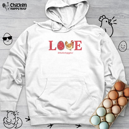 Love Chicken Hooded Sweatshirt