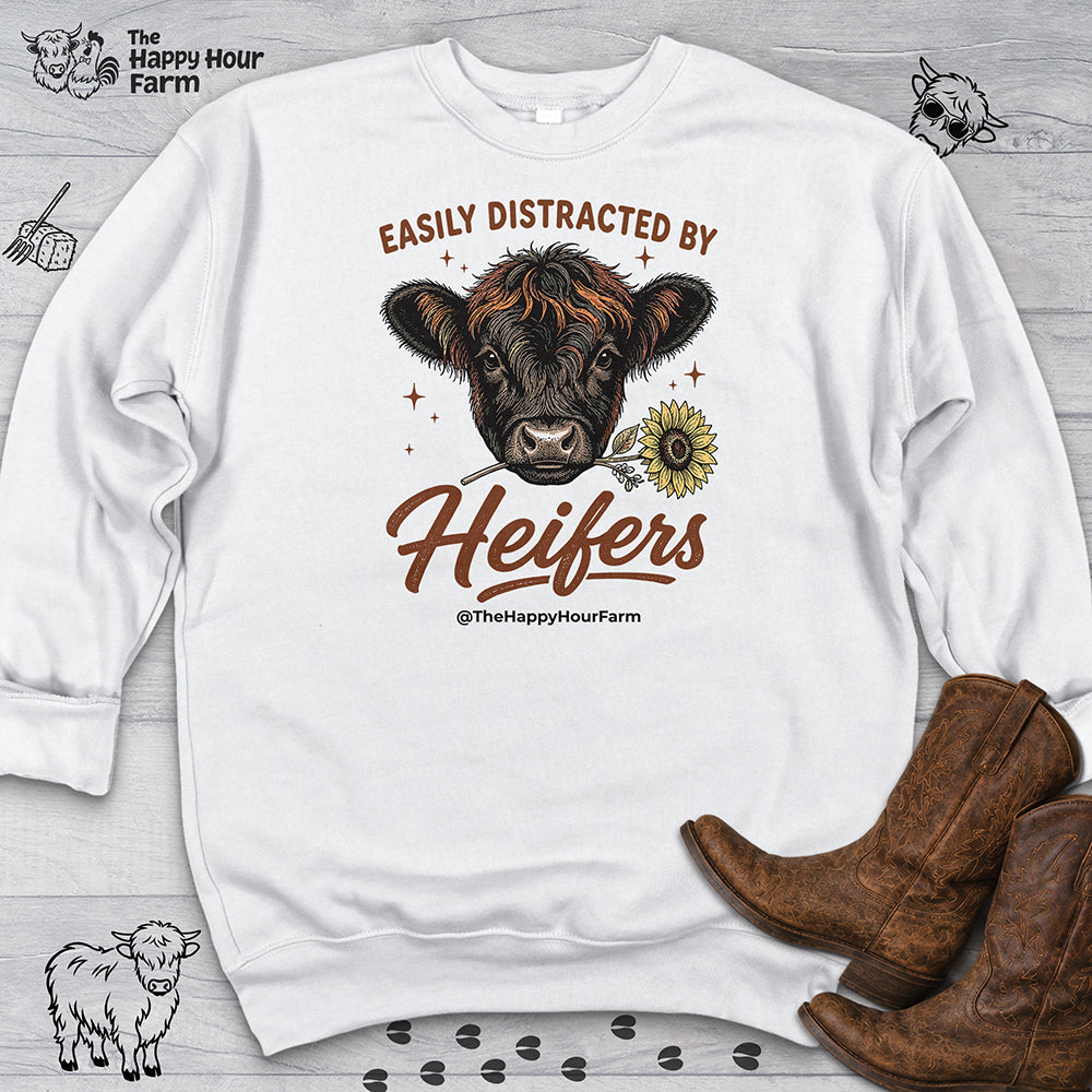 Easily Distracted by Heifer Sweatshirt