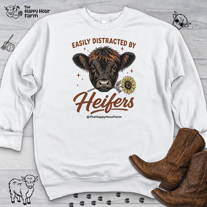 Easily Distracted by Heifer Sweatshirt