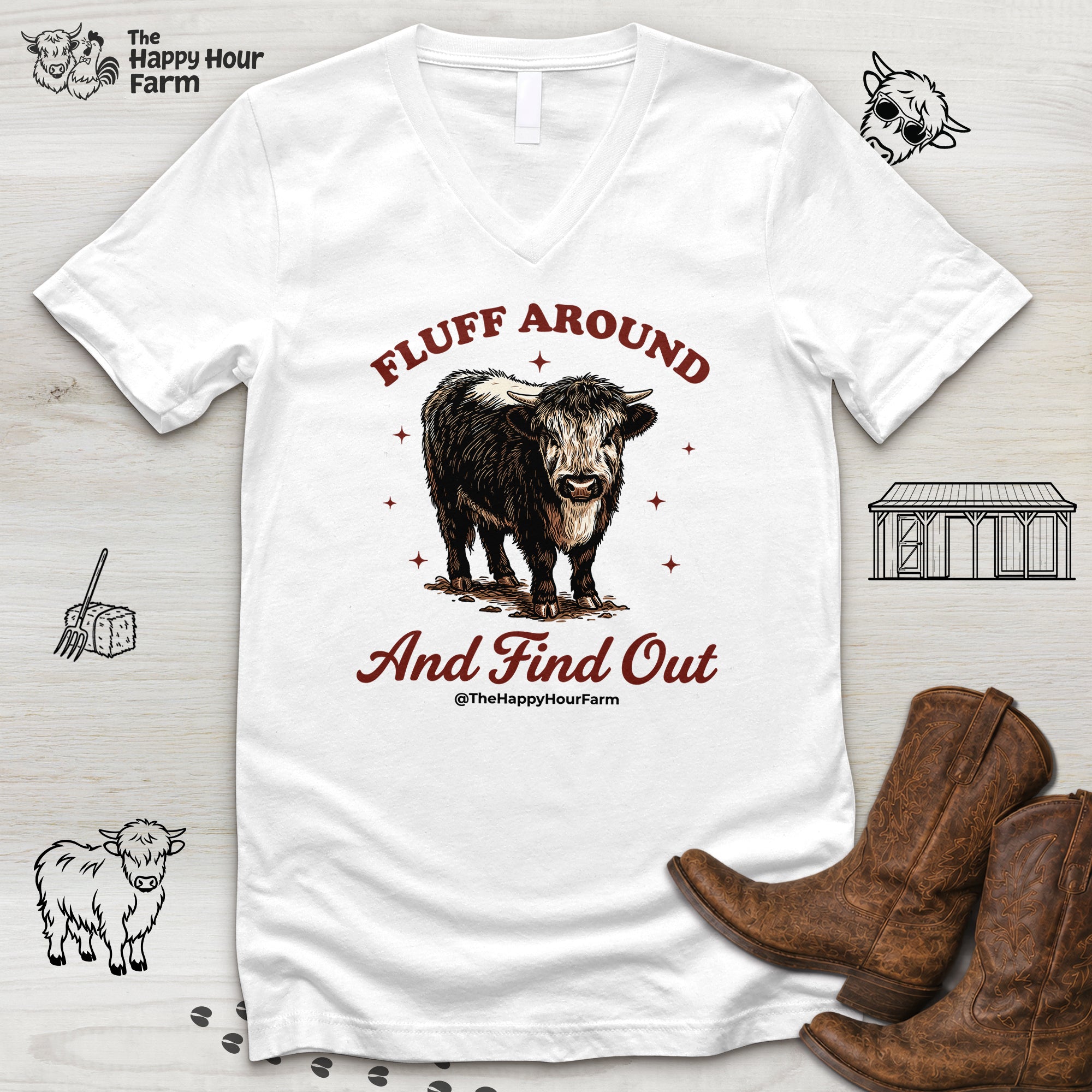 Fluff Around & Find Out V-Neck Tee