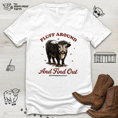 Fluff Around & Find Out V-Neck Tee