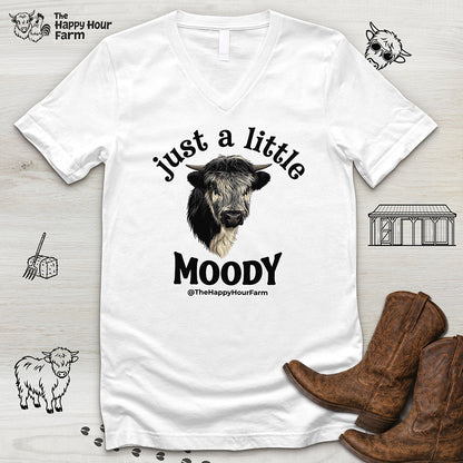 Just a Little Moody V-Neck Tee