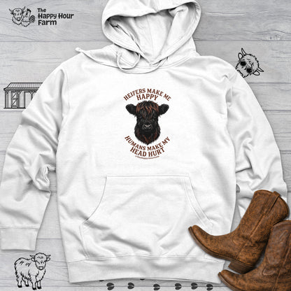 Heifer Маkе Me Happy Hooded Sweatshirt