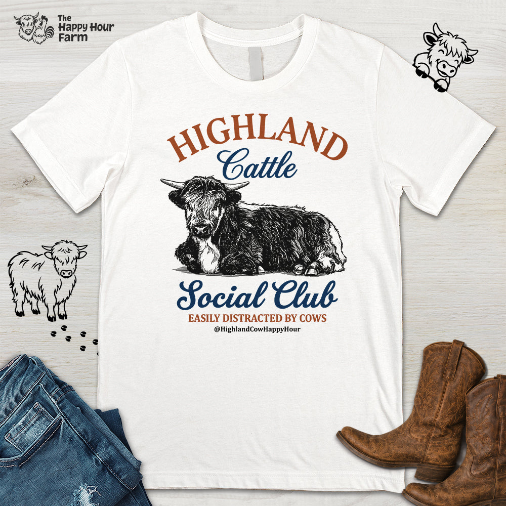 Highland Cattle Social Club Unisex Tee