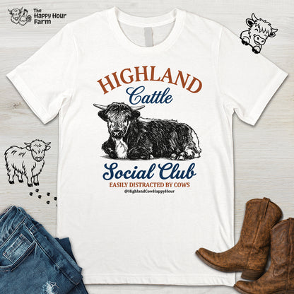 Highland Cattle Social Club Unisex Tee