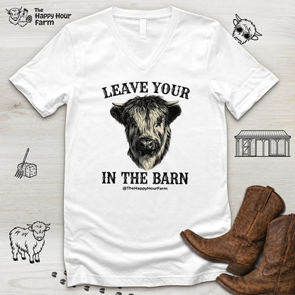 Leave Your Bull  in the Barn V-Neck Tee