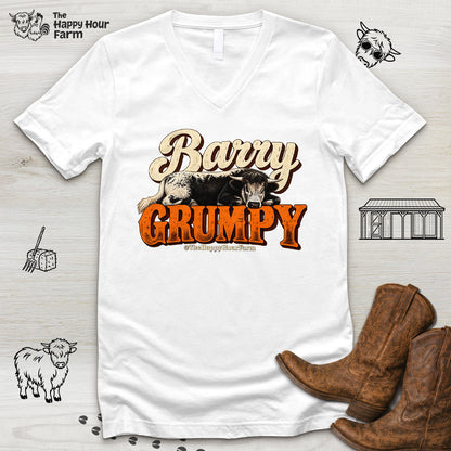 Barry Grumpy V-Neck Tee