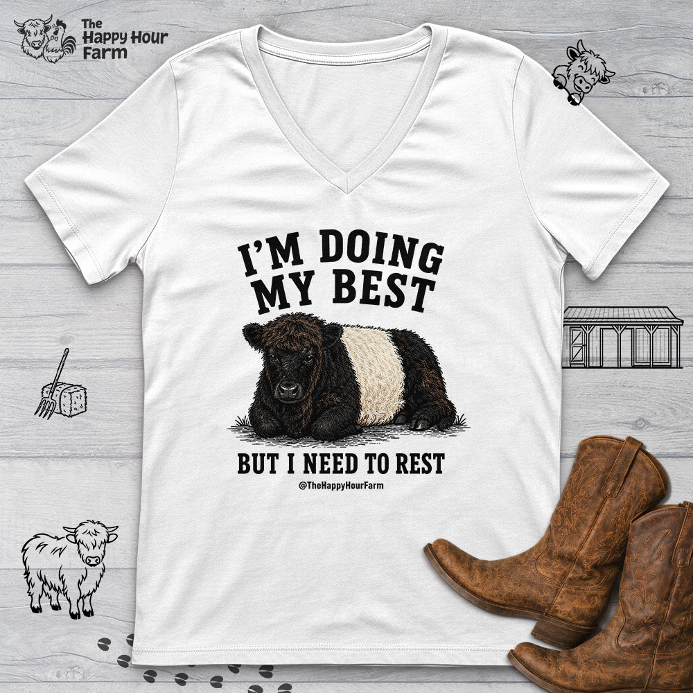 I'm Doing My Best V-Neck Tee