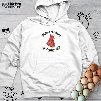 Wicked Chickens Lay Deviled Eggs Hooded Sweatshirt