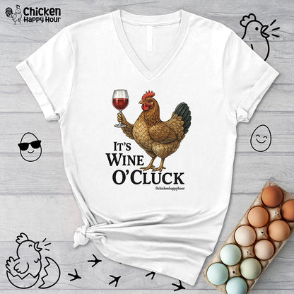 It’s Wine O’ Cluck V-Neck Tee