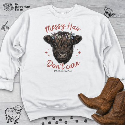 Messy Hair, Don't Care Sweatshirt