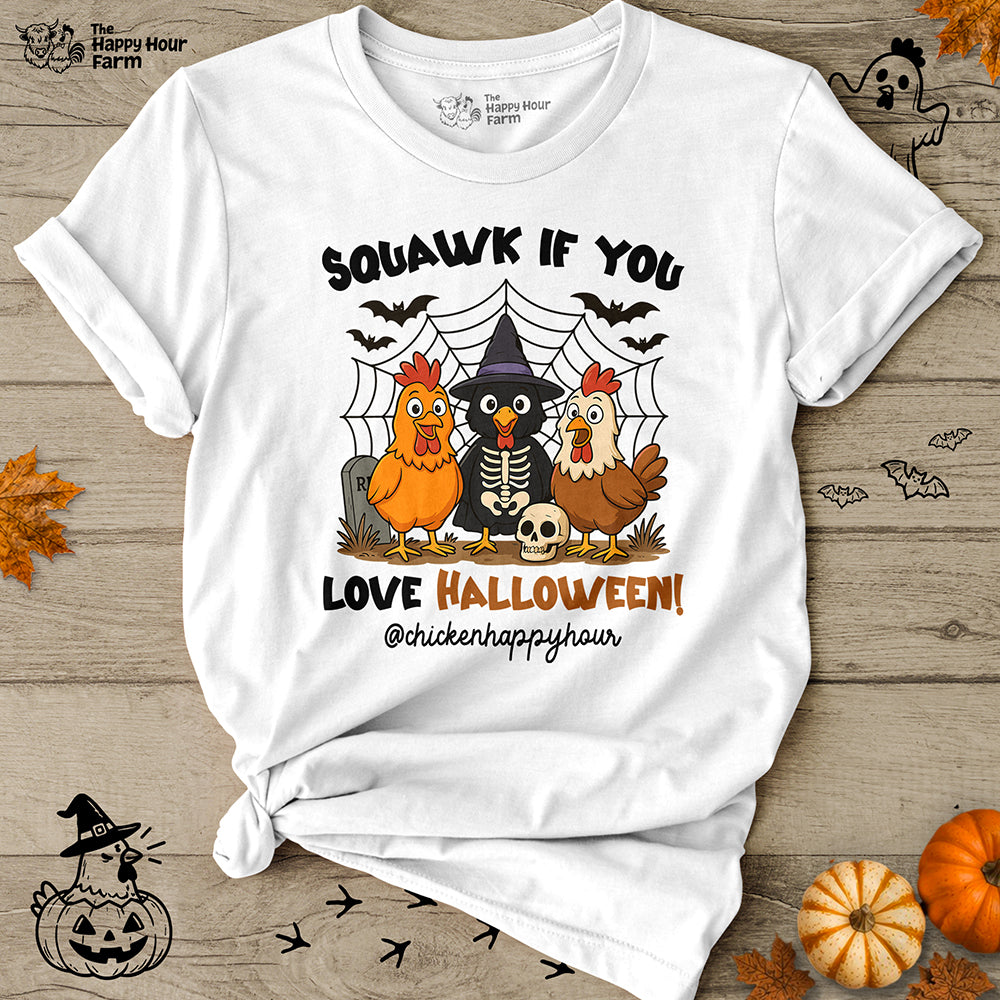 Squawk If You Love Halloween Unisex Tee
